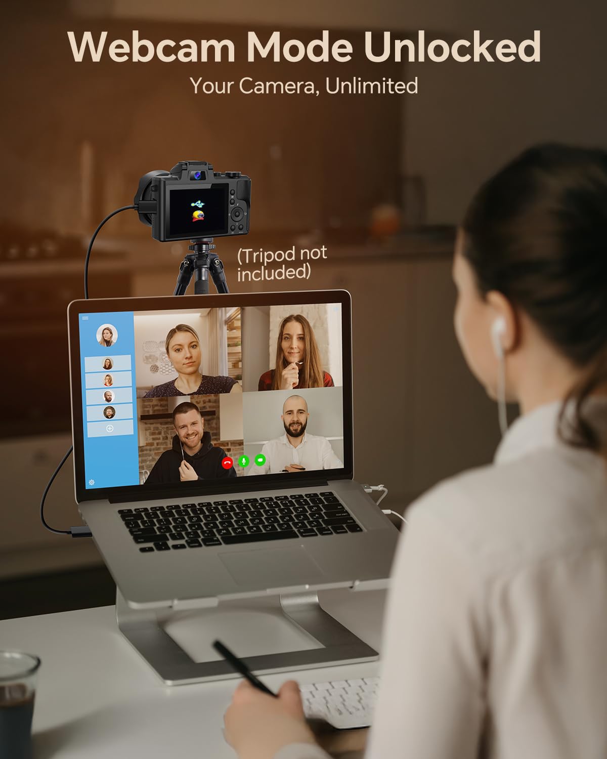 Fulealfly 8K Digital Camera for Photography, 88MP Autofocus WiFi Vlogging Camera for YouTube Video with Front and Rear Lens, Flash, Touch Screen, Lens Hood, 64GB Card, 2 Batteries(Black)