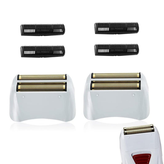 For Andis Foil Shaver Replacement Head for Model TS-1 TS-2 17150 17200 17235 Pro Foil Shaver, Replaces #17155 17160 17280 Shaver (Gold/2Pack)