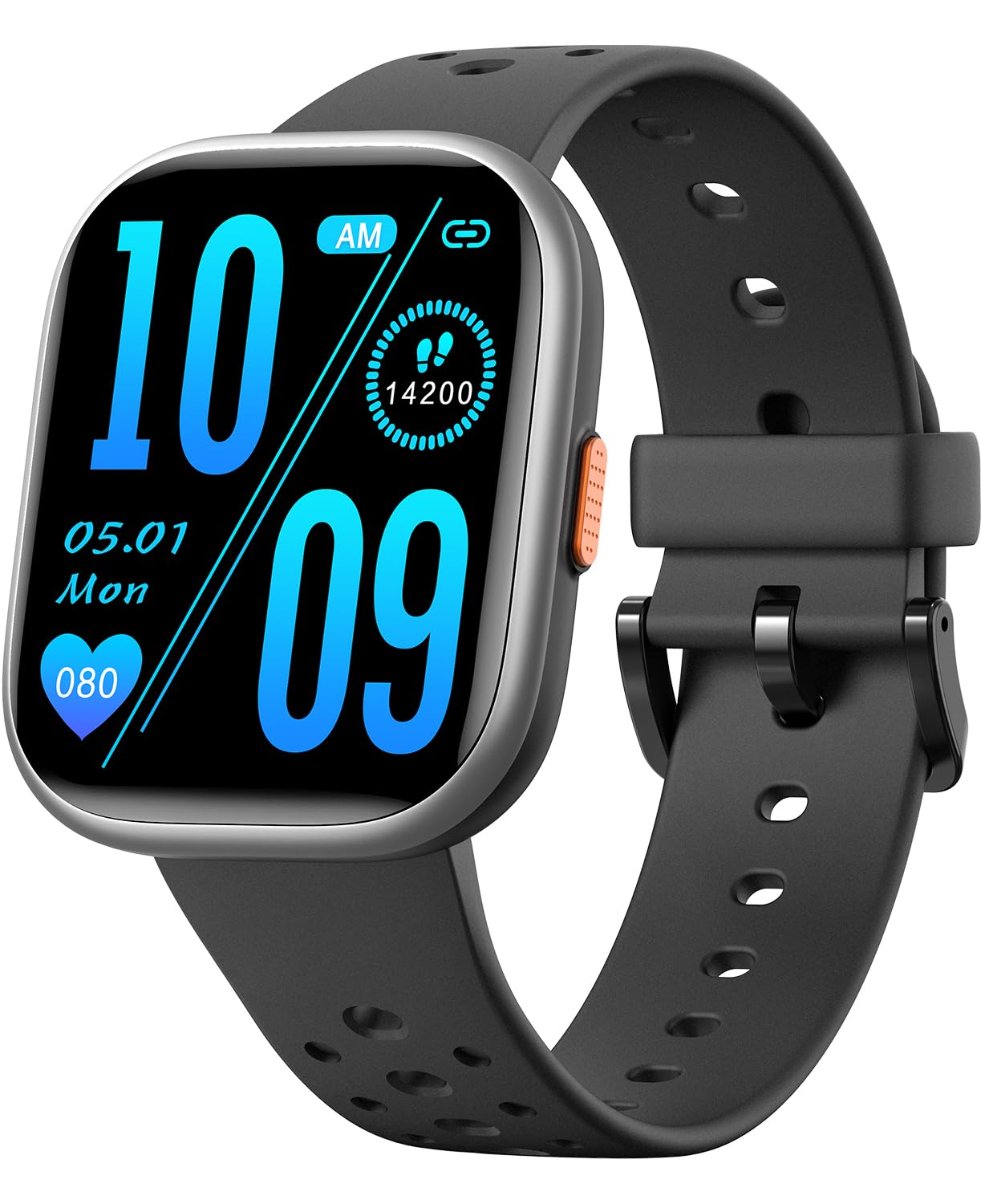 Heroange Kids Smart Watch for Girls Boys,IP68 Waterproof Kids Fitness Tracker Watch with 1.83" Face,Heart Rate Sleep Monitor,19 Sport Modes,Puzzle Games with APP,Great Gifts for Teens 6+ (Black)