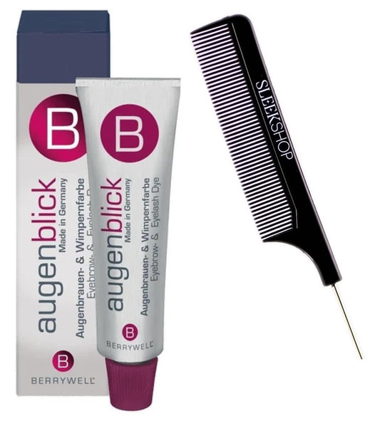 yper BerryweII AugenBlick Hair Color, Augen Blick Hair Dye Colour (w/SIeekshop Steel Pin Rat Tail Comb) Berry WeII Haircolor, Made in Germany