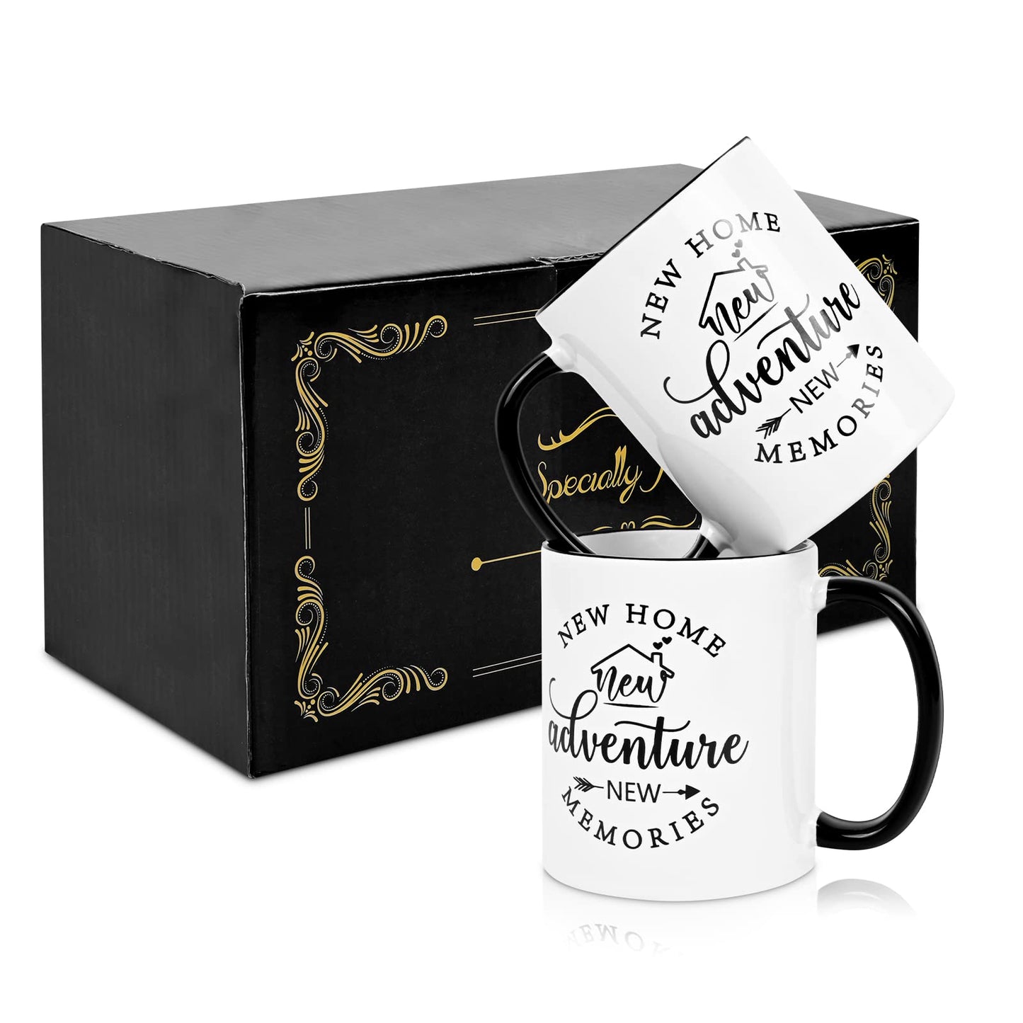 Cabtnca House Warming Gifts New Home, New Home Gift Ideas for Women Men Couple, Christmas Housewarming Gifts, Closing Gift for House Buyers, First Apartment Essentials, 11Oz Pack of 2