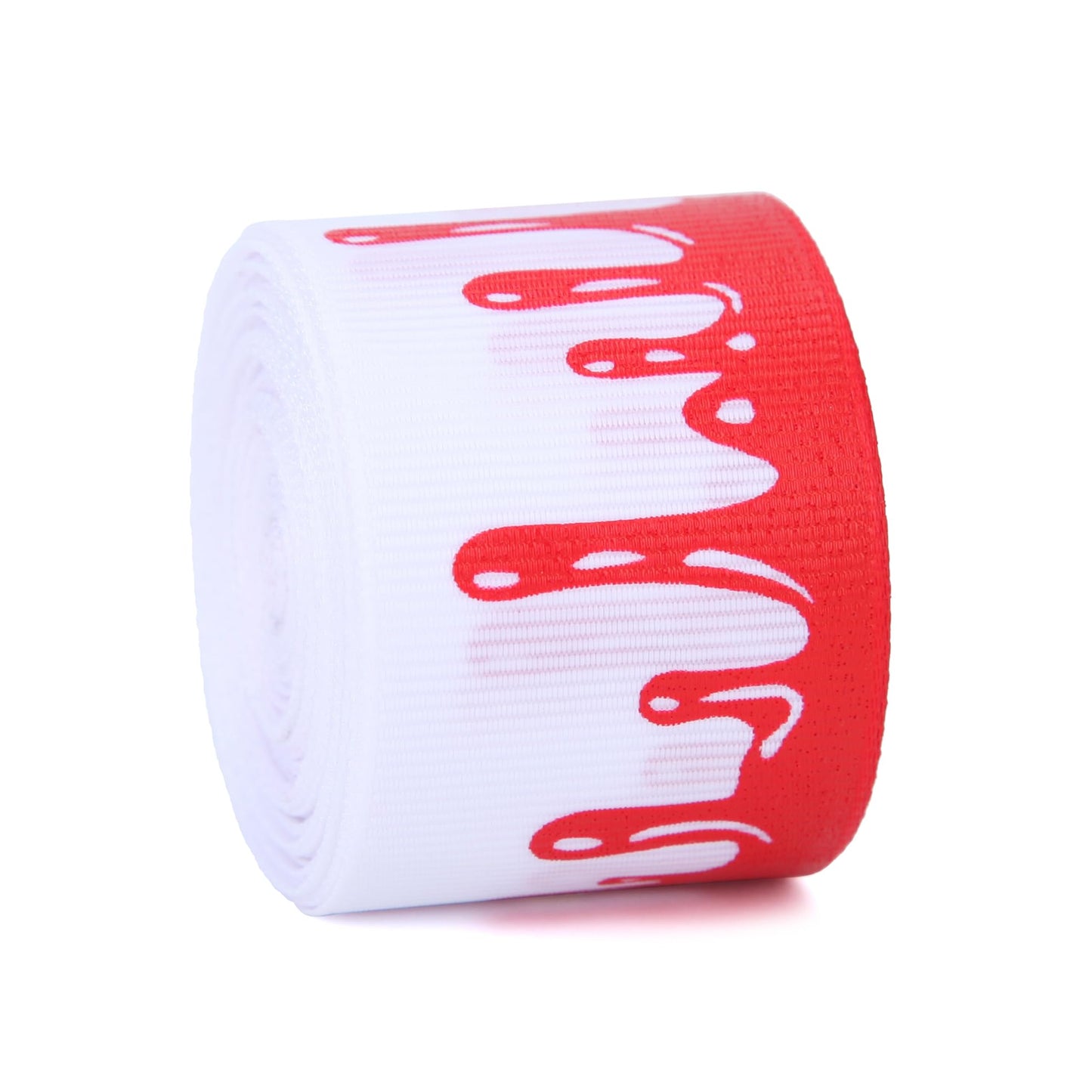 Meseey Nightmare Before Christmas Ribbon 3D Blood Drips Horror Movie Jack Skellington Face Sally Patch Halloween Decoration Ribbon for Gift Wrapping Crafts DIY Holiday Party (Nightmare Ribbon)