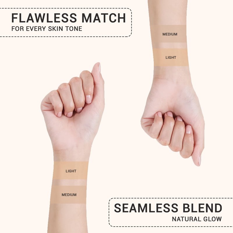 Lx Blend Bye Bye Foundation Oil Free Matte Coverage Moisturizer With SPF 50 (MEDIUM) 1 FL OZ