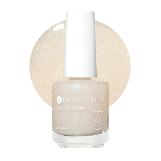 Dazzle Dry Nail Lacquer (Step 3) - Stardust - A super sheer frosty white with a subtle shimmer. Sheer frost finish. (0.5 fl oz)