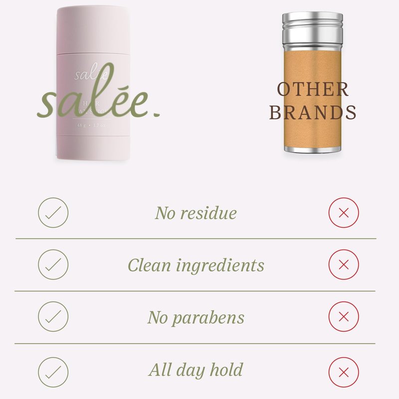 Salée Hair Wax Stick | For All Day Hold Slick Back Ponytails, Taming Flyaways, Frizz Tamer | No Residue, Non-Toxic Clean Ingredients | For Women & Girls