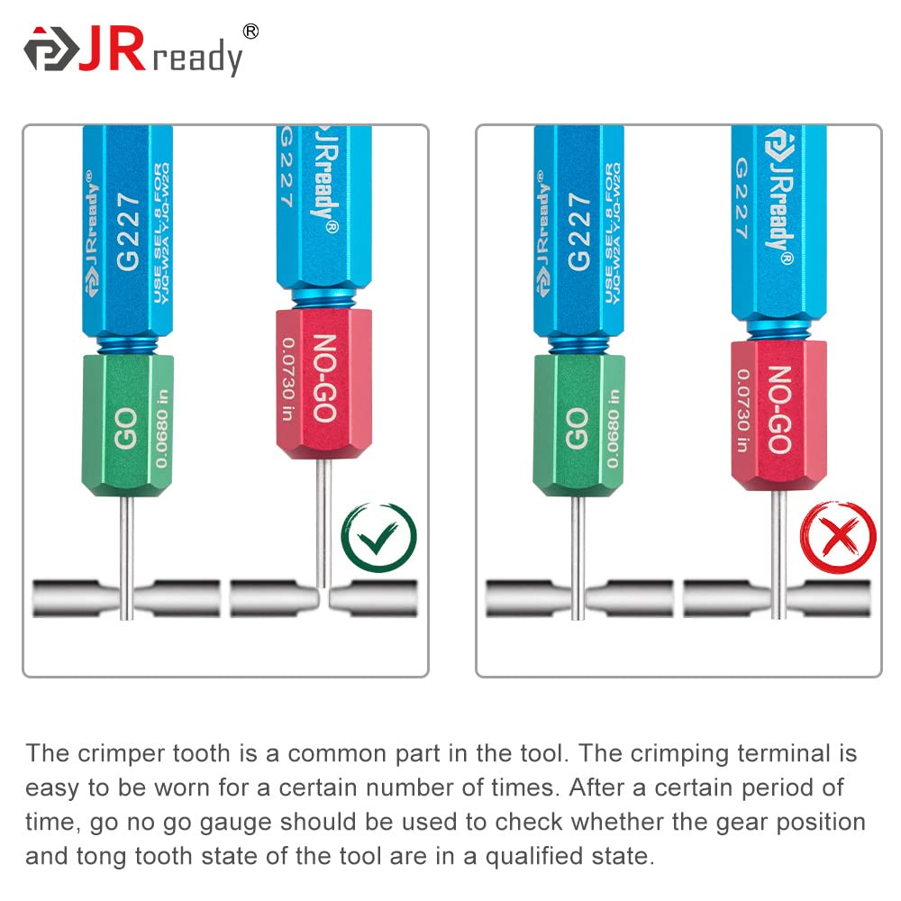 JRready JST1515-ASF1 M22520/1-01 Crimping Tool Kit MIL Connector Barrel Terminal Heavy Duty Wire Crimper NEW-ASF1 & PH102 PH103 PH104& UF6-UF2-5 M22520/1-05 Positioner G125 for 12-26 AWG wire harness