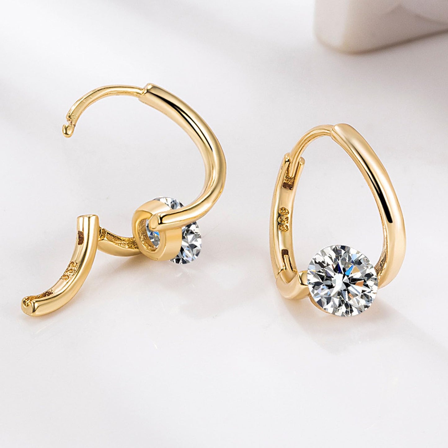 Angyape Halolux Lymphvity Germanium Earrings, Atheniz Halolux Lymphatic Germanium Earrings Lymphatic Drainage Earring Jewelry Gifts for Women（Gold Gold）