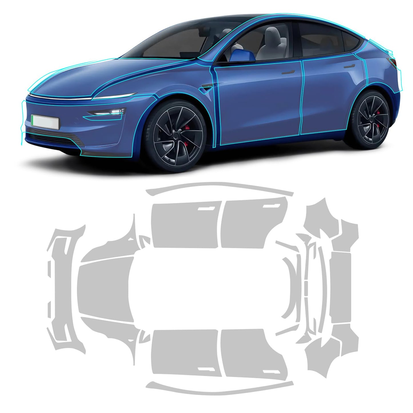 FDAIUN for 2025 2026 Tesla Model Y Juniper Precut Paint Protective Film 8.5 Mil TPU PPF Clear Car HD Scratch Exterior Accessories