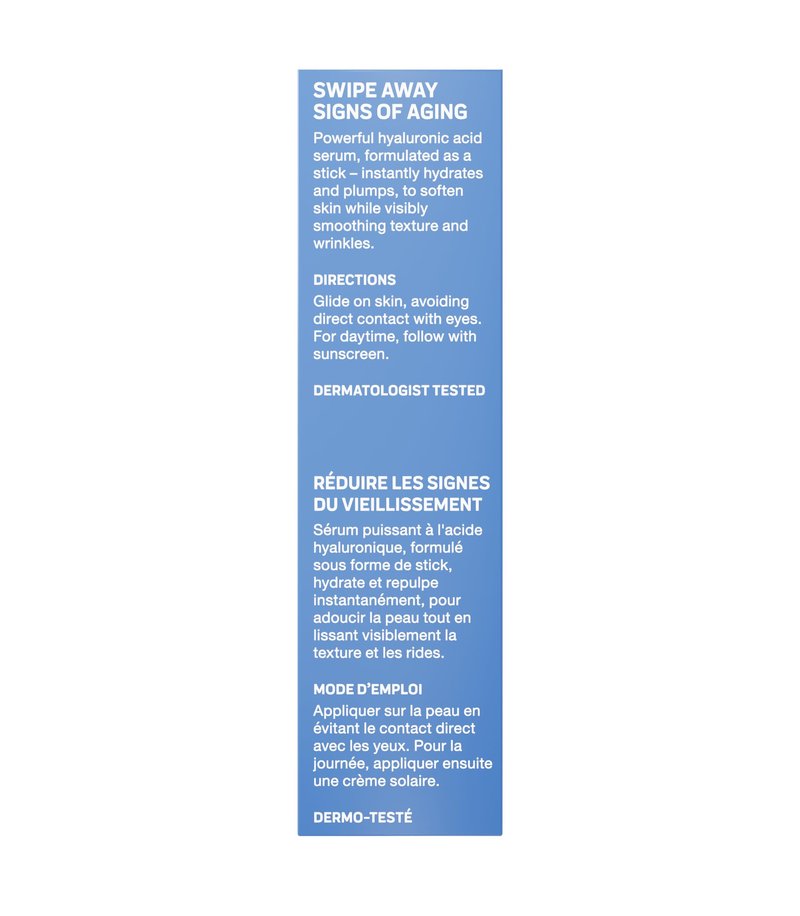 MARKER Hydrate Stick, Hyaluronic Acid Serum Stick for Dry Skin, Plumpness & Smooth Texture, with Squalane, 0.3 oz (10 g), Travel-Ready