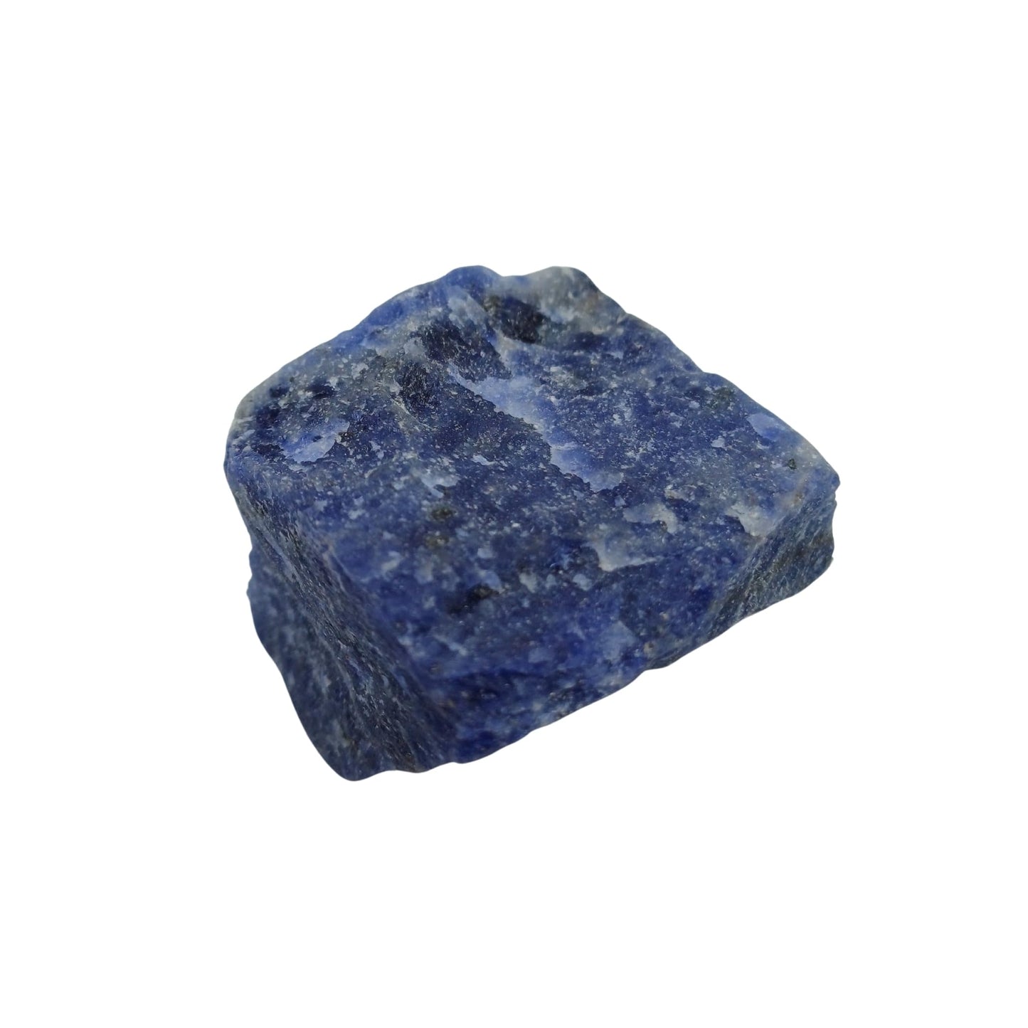 Karma Gems 5 Pcs Sodalite Natural Crystals - Raw Tumbling Rocks and Collections for Kids - Cool Agate Crystal and Stones - Chakra Energy Balancing, Meditation, and Reiki Practices