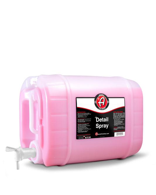Adam's Detail Spray 5 Gallon - Quick Waterless Detailer Spray for Car Detailing, Polisher Clay Bar & Car Wax Boosting Tech, Add Shine Gloss Depth Paint | Car Wash Kit & Dust Remover