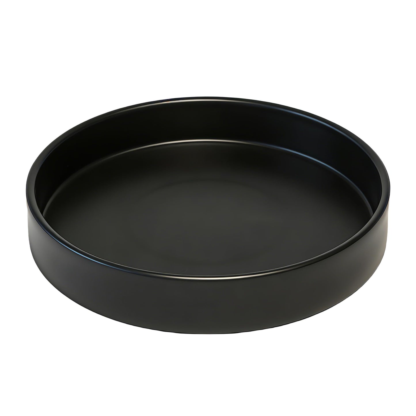 Afrine 1 Pack 12 inch Plant Saucer Drip Tray, Heavy Sturdy Plastic Planter Flower Pot Drainage Tray Plate Saucers for Indoor Outdoor Garden, Plant Water Drip Trays for pots Base (12", Black)