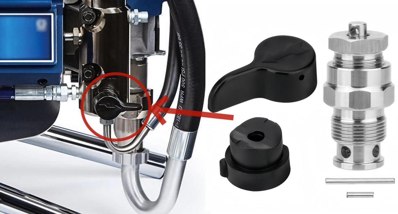 2025 New Upgraded 235014 Prime Spray Valve Kit,Drain Valve Compatible with Graco 210 230 390 395 490 495 595 3400 Aftermarketr Airless Paint Sprayer,Replace Airless Spray Painting Machine Accessories