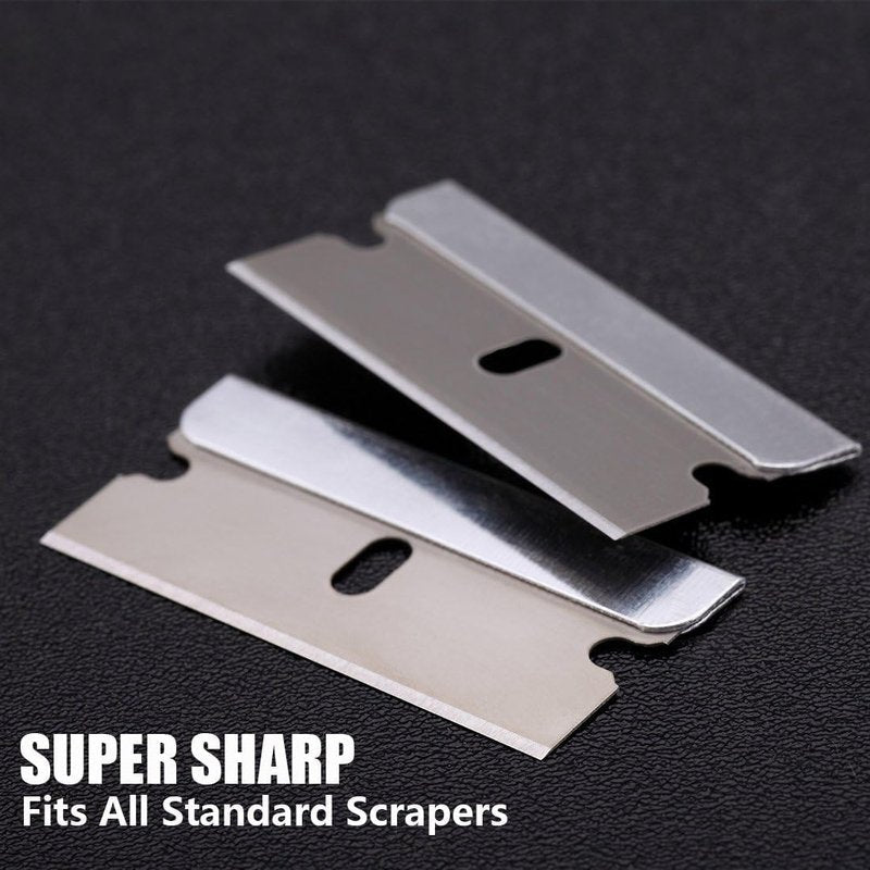 REXBETI 1000PCS Single Edge Razor Blades, Industrial Razor Blades, Box Cutter Replacement Blades, Glass Scraper Razor Blades