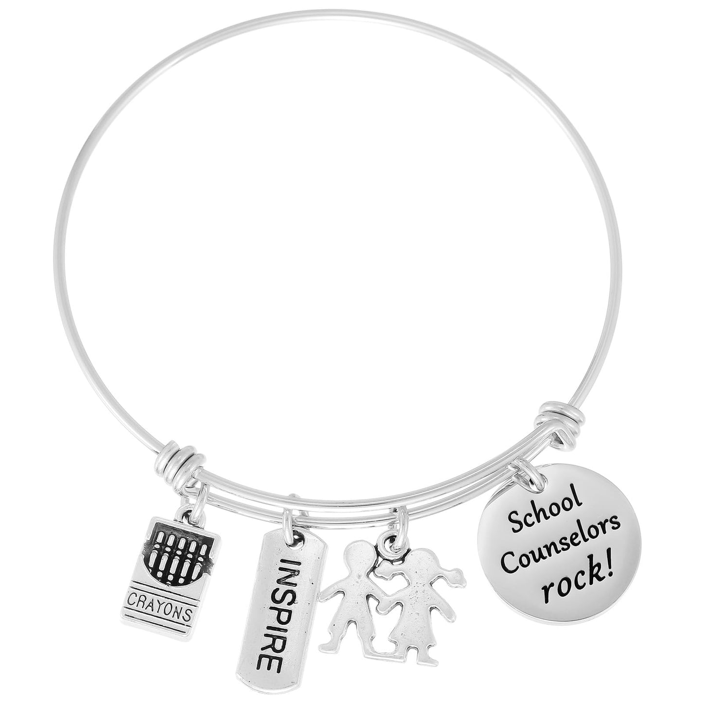 Kivosliviz School Counselor Gifts Bracelet - Rock Teacher Gifts for A Counselor