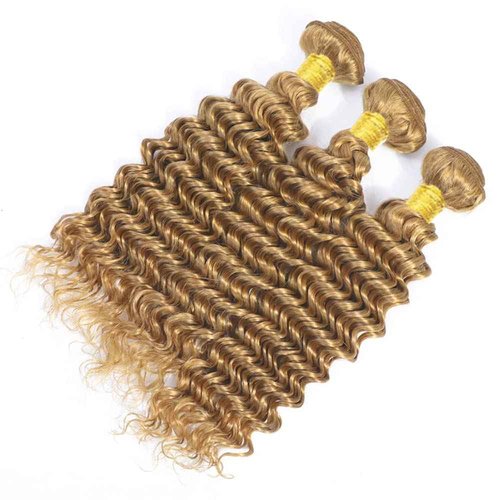 Condescension Human Hair Bundles 24 26 28 Inch Brown 27 Deep Wave Bundles Human Hair Unprocessed Brazilian Virgin Quick Weave Hair for Black Women