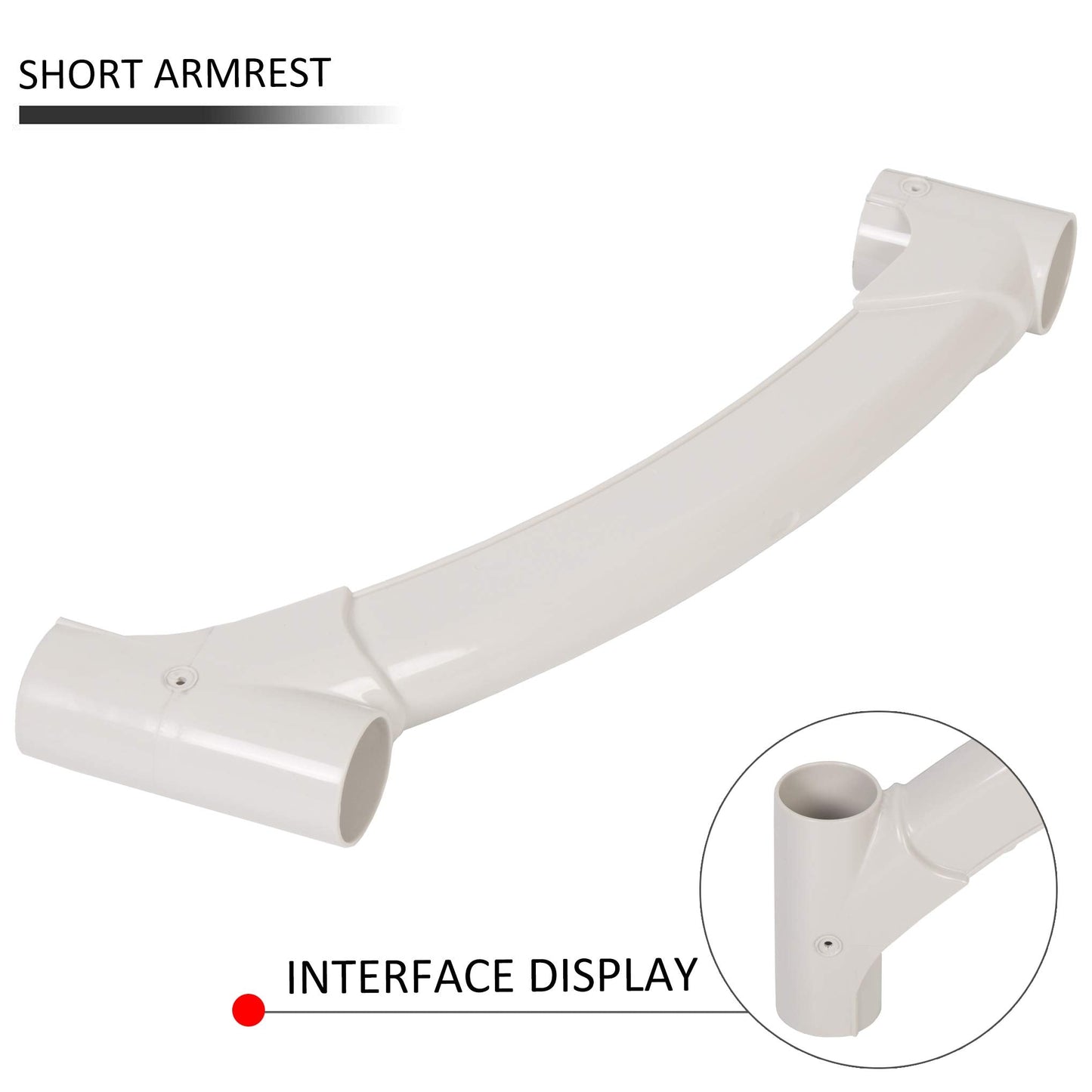 ECOTRIC Short Handrail for Above Ground Swimming Pool Step