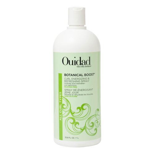 Ouidad Botanical Boost Curl Energizing & Refreshing Hair Spray, 33.8 fl oz, Lasting Definition, No-Residue Refresher Spray for Curly Hair, Adds Weightless Moisture, All Curl Types