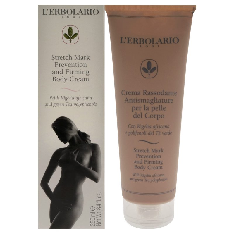 L'Erbolario Stretch Mark Prevention and Bust Skin Firming Cream - Stretch Mark Cream - Skin Firming Formula - Shea Butter and Kigelia Extract - 8.4 oz