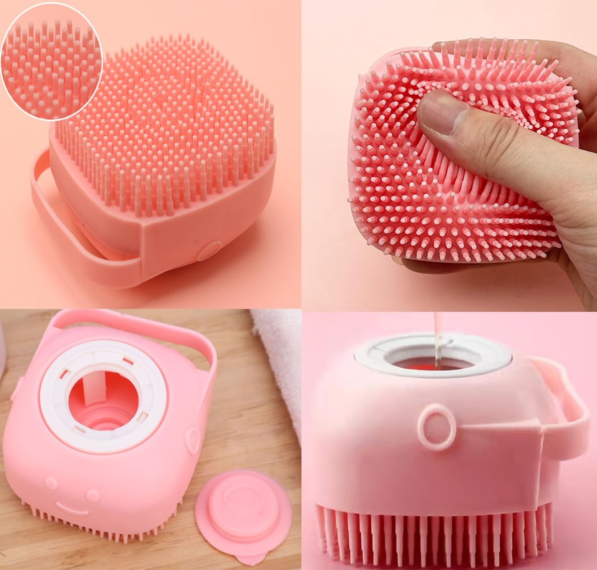 9PCS Pet Gromming Kit，Cleaning Brush Removes Loose Hair, Pet Bath Brush,Shampoo Brush, Nail Clipper, Flea Comb for Dogs&Cats and Small Animal Grooming Kit.