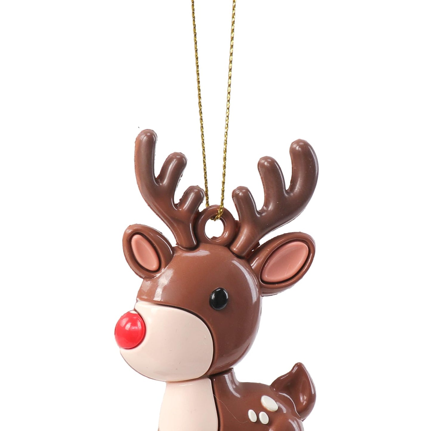 8PCS Christmas Ornaments, Santa Xmas Tree Hanging Ornaments, Snowman Christmas Tree Decorations, Farmhouse Reindeer for Christmas Tree Hanging Party Home DIY Decor