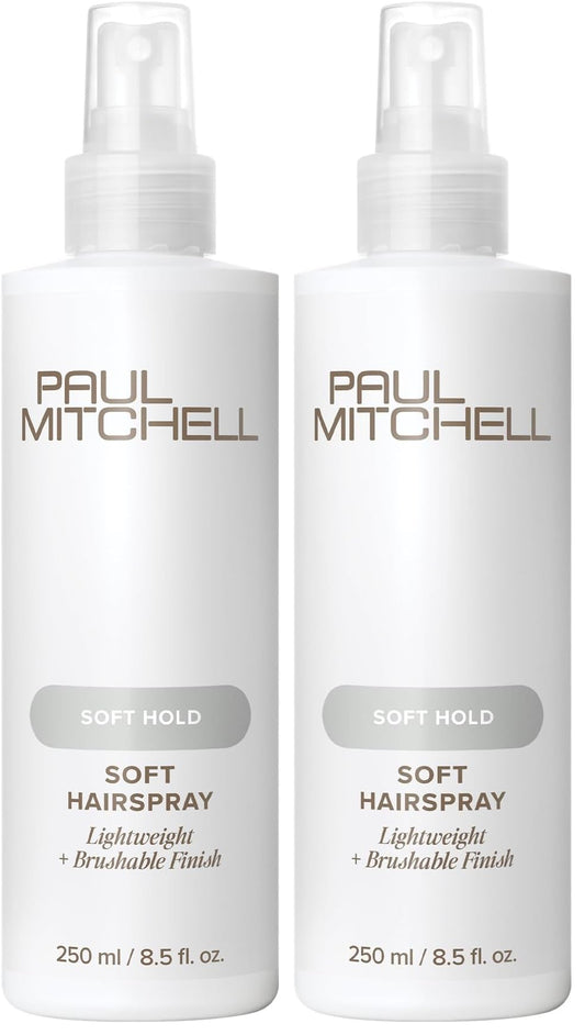 Paul Mitchell Soft Spray, Natural Hold, Touchable Finish Hairspray, For All Hair Types, 8.5 fl. oz