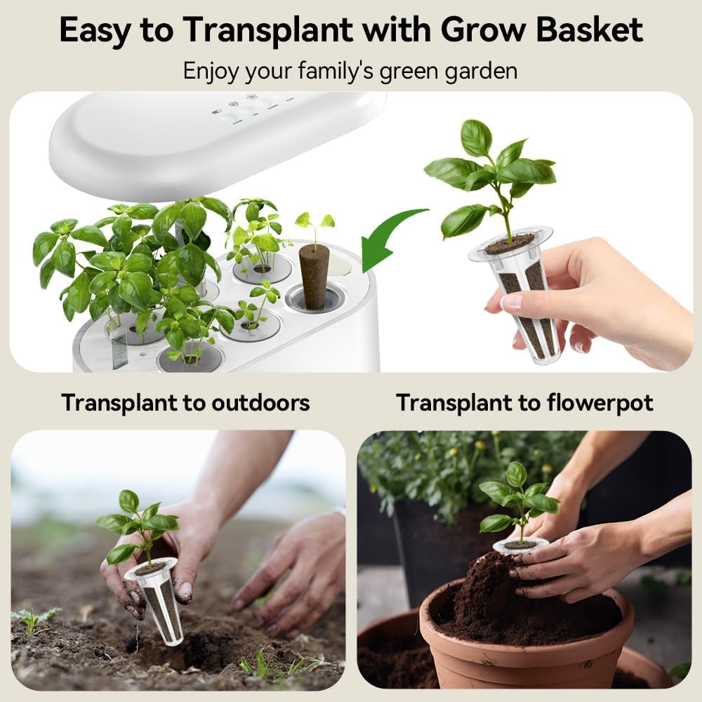 inbloom Hydroponics Herb Seed Pod Kit for AeroGarden, iDoo, Ahopegarden, GARDENCUBE, 7 Pods (350+ Herb Seeds with Basil, Parsley, Mint, Cilantro, Savory, Thyme and Oregano)