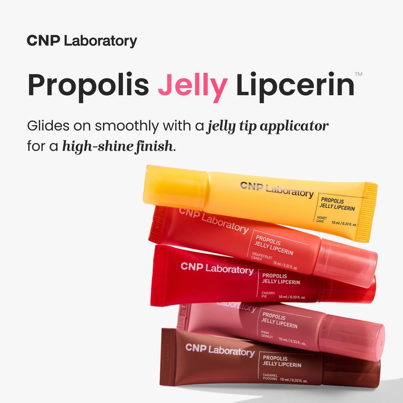 CNP Propolis Jelly Lipcerin™ - Hydrating Lip Balm & Gloss with Manuka Honey + Hyaluronic Acid, Korean Skincare, 0.3 fl.oz.