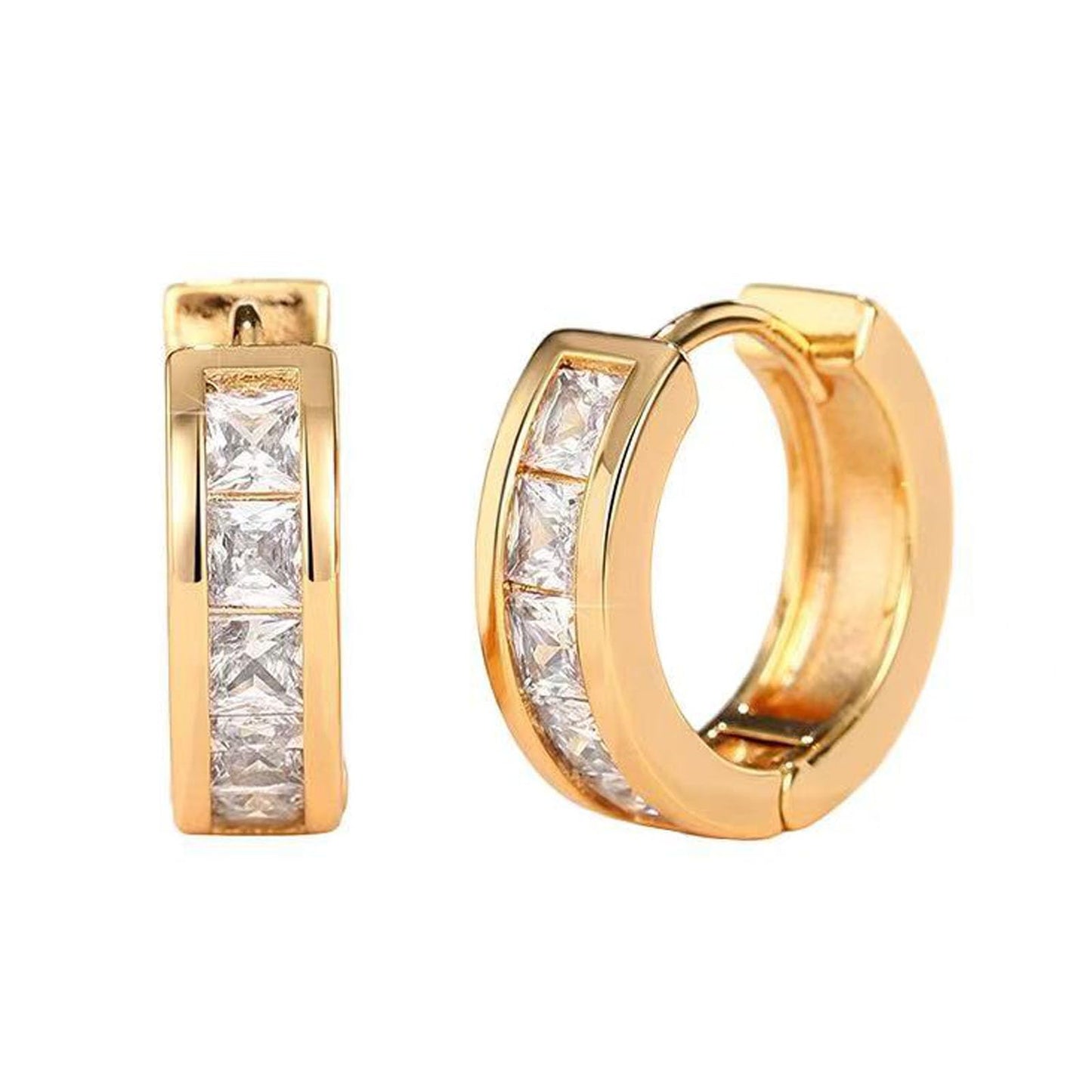 Histone Lymphatic Earring For Women, Lovefinity™ Honorable Joy Halolux Lymphvity Magnetotherapy Germanium Earrings Hoop Jewelry Gifts (Gold)