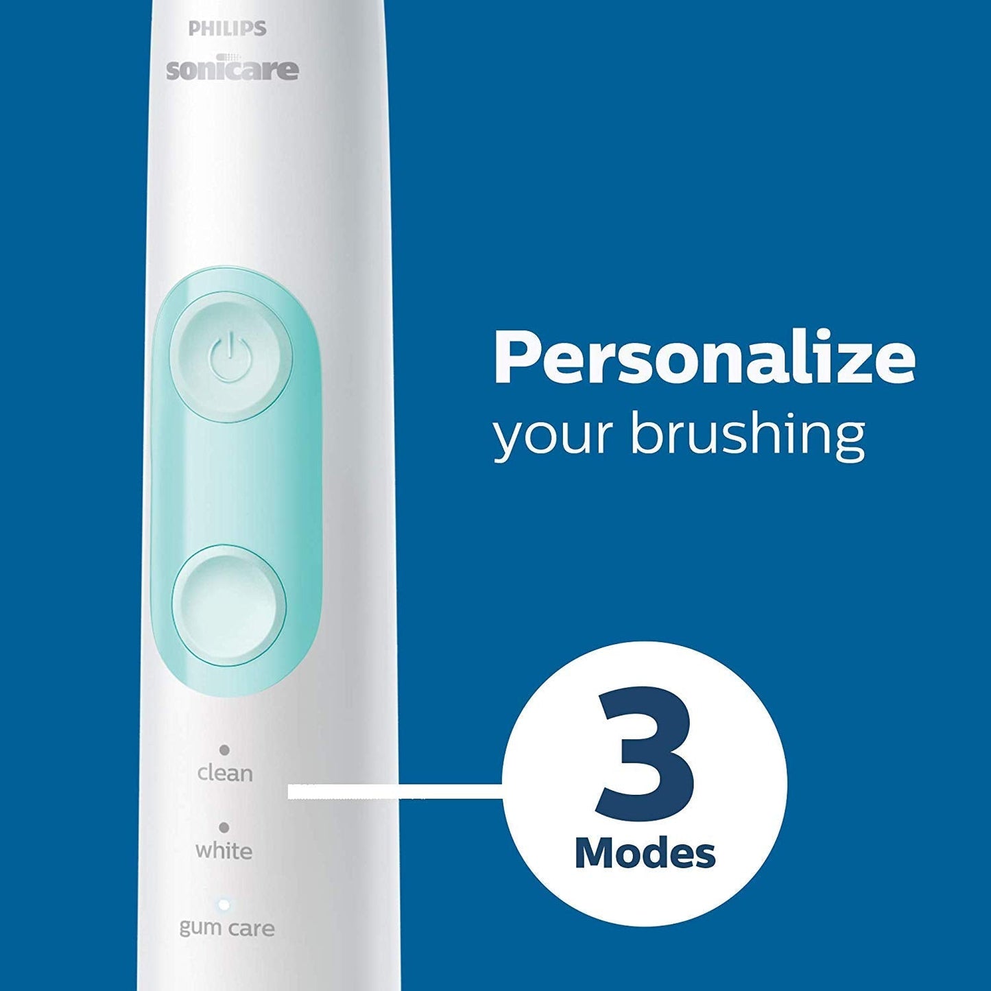 Philips Sonicare ProtectiveClean 5300 Rechargeable Electric Power Toothbrush, Black, HX6423/34 & ProtectiveClean 6100 Rechargeable Electric Power Toothbrush, White, HX6877/21