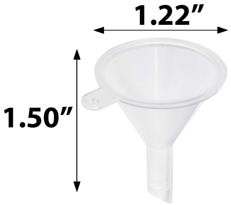 JUVITUS 1 oz / 30 ml Clear Glass Boston Round Bottle with Black Treatment Pump + Funnel (12 Pack)