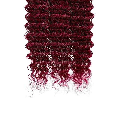 Giginger Brazilian Human Hair Bundles Burgundy 99J Deep Wave Human Hair Bundles 26 28 30 inch Wine Red Unprocessed Virgin Quick Weave Hair for Black Women