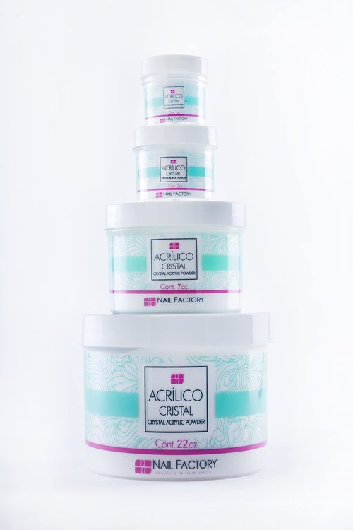 NAIL FACTORY - PROFESSIONAL GRADE CLEAR ACRYLIC POWDER 22 OZ, Professional Acrylic Powder for Sculpting & Building Nails.