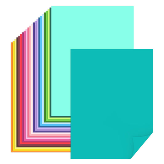 8.5X11 Inch Colored Construction Paper 32 lb 120 GSM Craft Paper Sheets 120 Sheets Colored Stock Paper for Printers,Crafts,Office (Multicolor)