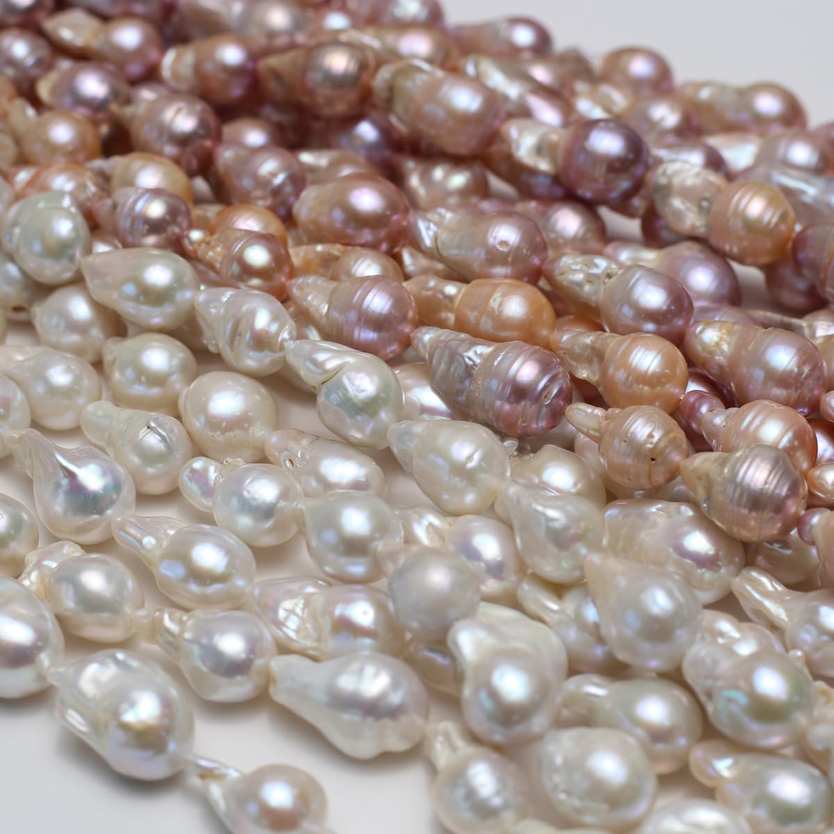 QSLLER Baroque Pearl Beads Irregular Natural Freshwater Cultured Pearl Beads for Jewelry Making Neckalce Craft DIY