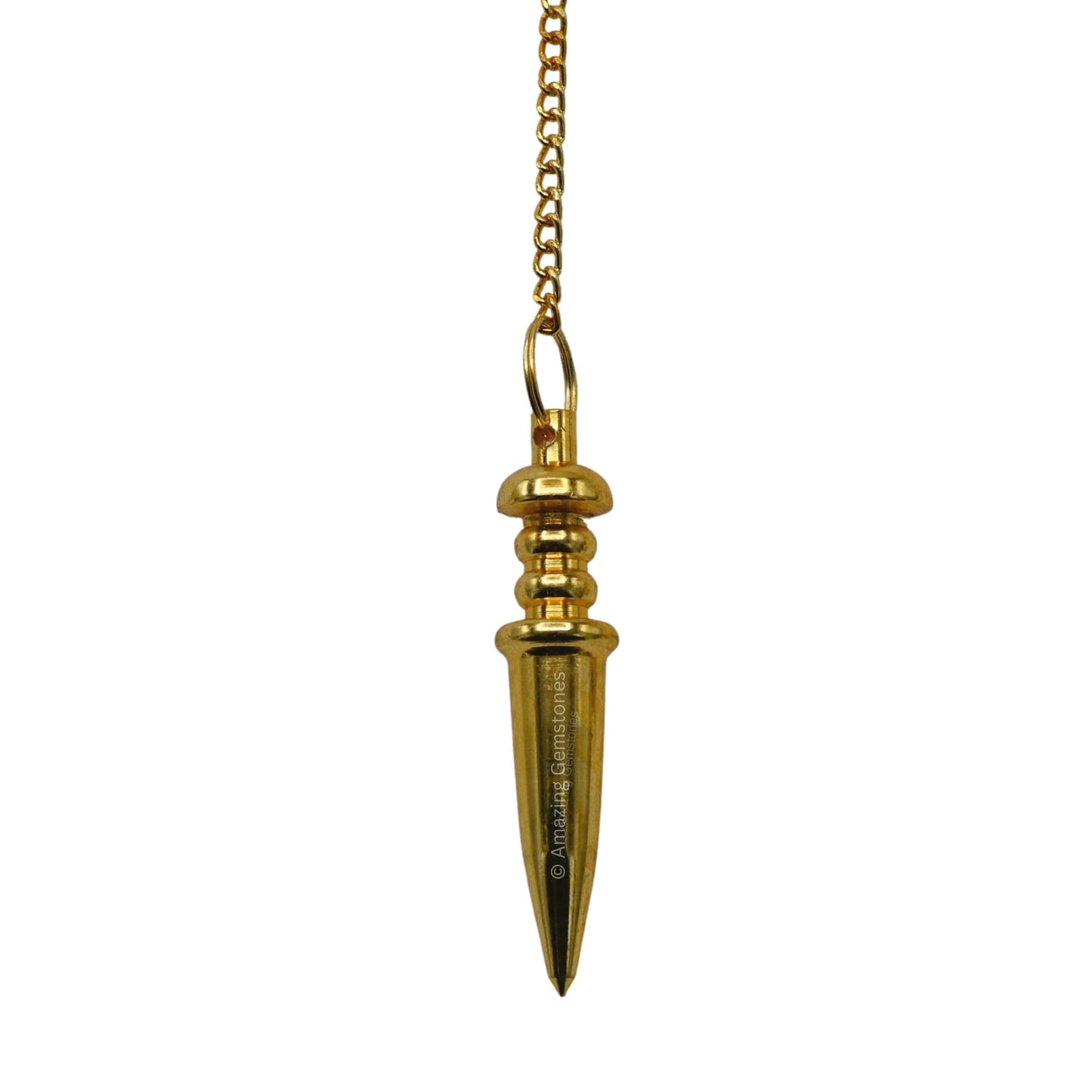 Amazing Gemstone Healing Metal Pendulums for Divination, Gold Bullet Steel Copper Pendulum High Energy Pendulo de Bronce Pendulos de Mesa MP5