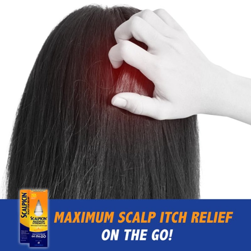 Scalpicin Max Strength Scalp Itch Treatment, 1.5 Ounce (Pack of 4)