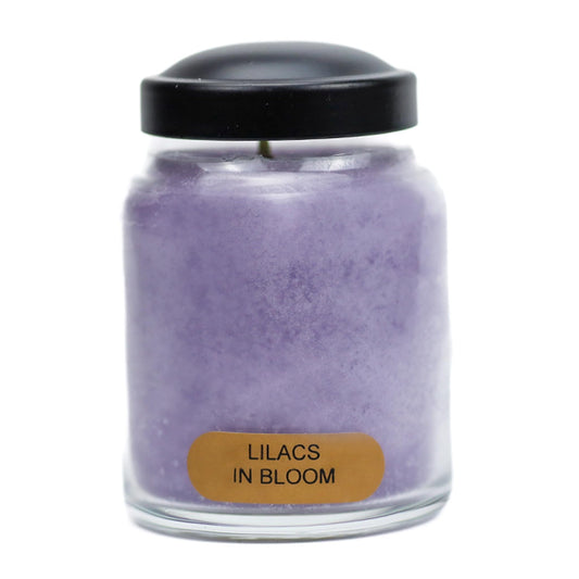 A Cheerful Giver - Lilacs In Bloom Baby Scented Glass Jar Candle (6oz) with Lid & True to Life Fragrance Made in USA