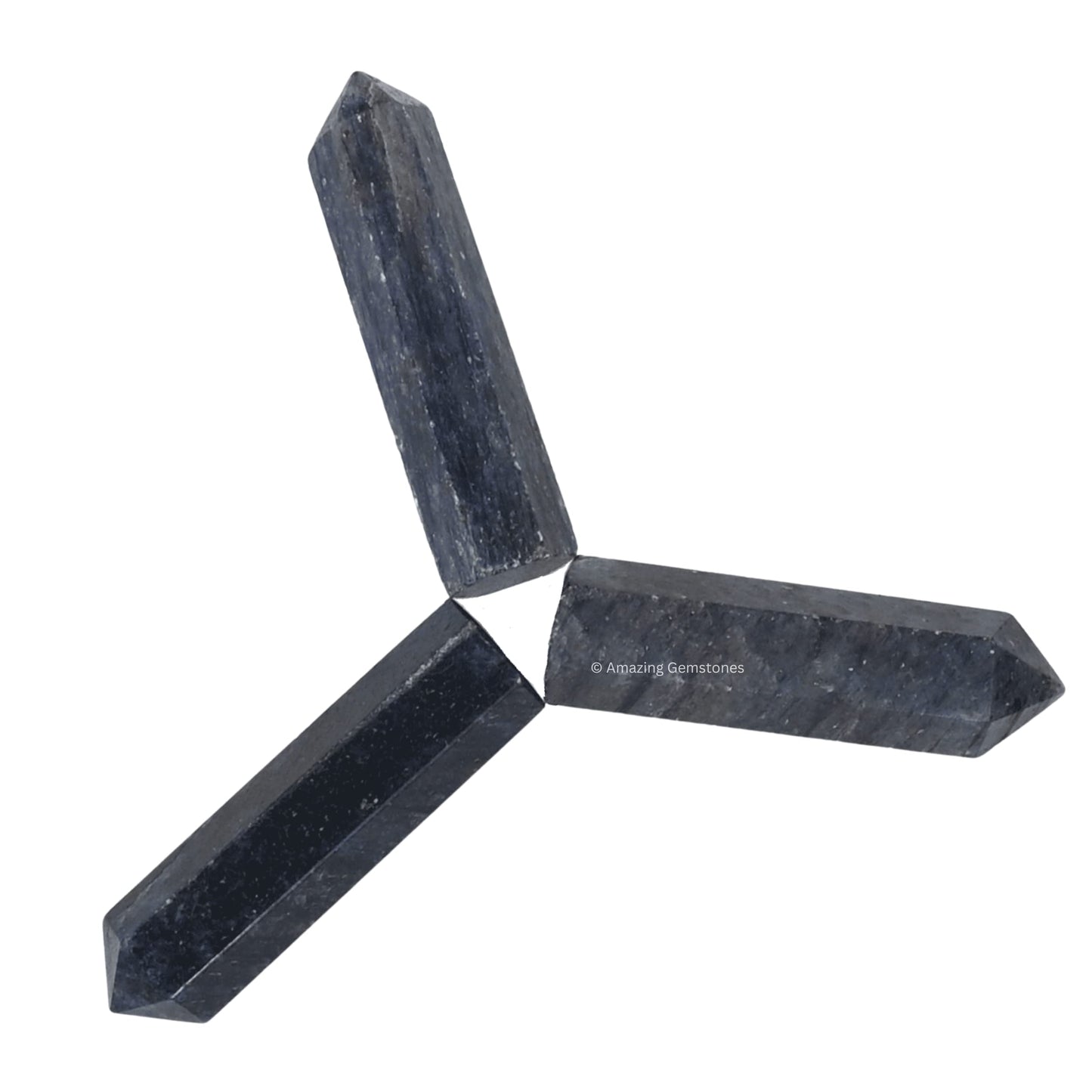 Amazing Gemstone Blue Aventurine Crystal Points Bulk Healing Crystals and Stones - Pack of 3 Single Terminated Healing Wand Point Bulk Crystals for Crafts, Crystal Grid, DIY Work - Premium Crystals