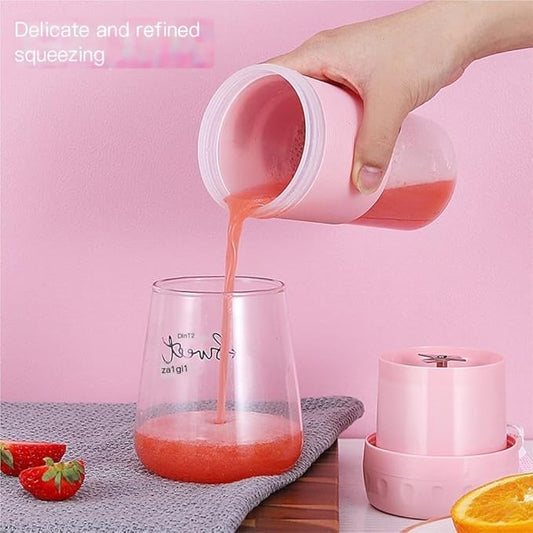 Portable Blender For Juicing - 300ml Capacity, USB - C Rechargeable, 6 Blades For Smooth Drinks, Ideal For Home And Travel -Portable Juice Cup(Blue)