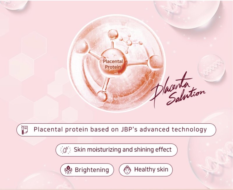 PLARECETA Placenta Facial Sheet Mask, Hydrating & Soothing with Hydrolyzed Collagen for Elasticity Improvement, Rejuvenates & Restores Skin