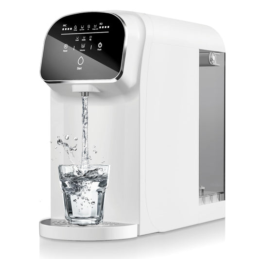 Aigerri UV Countertop Reverse Osmosis Water Filter, NSF/ANSI 372 Certified, 5-Stage RO Filtration System, 5: 1 Pure to Drain, No Installation, Portable Reverse Osmosis Purifier for Home, Kitchen