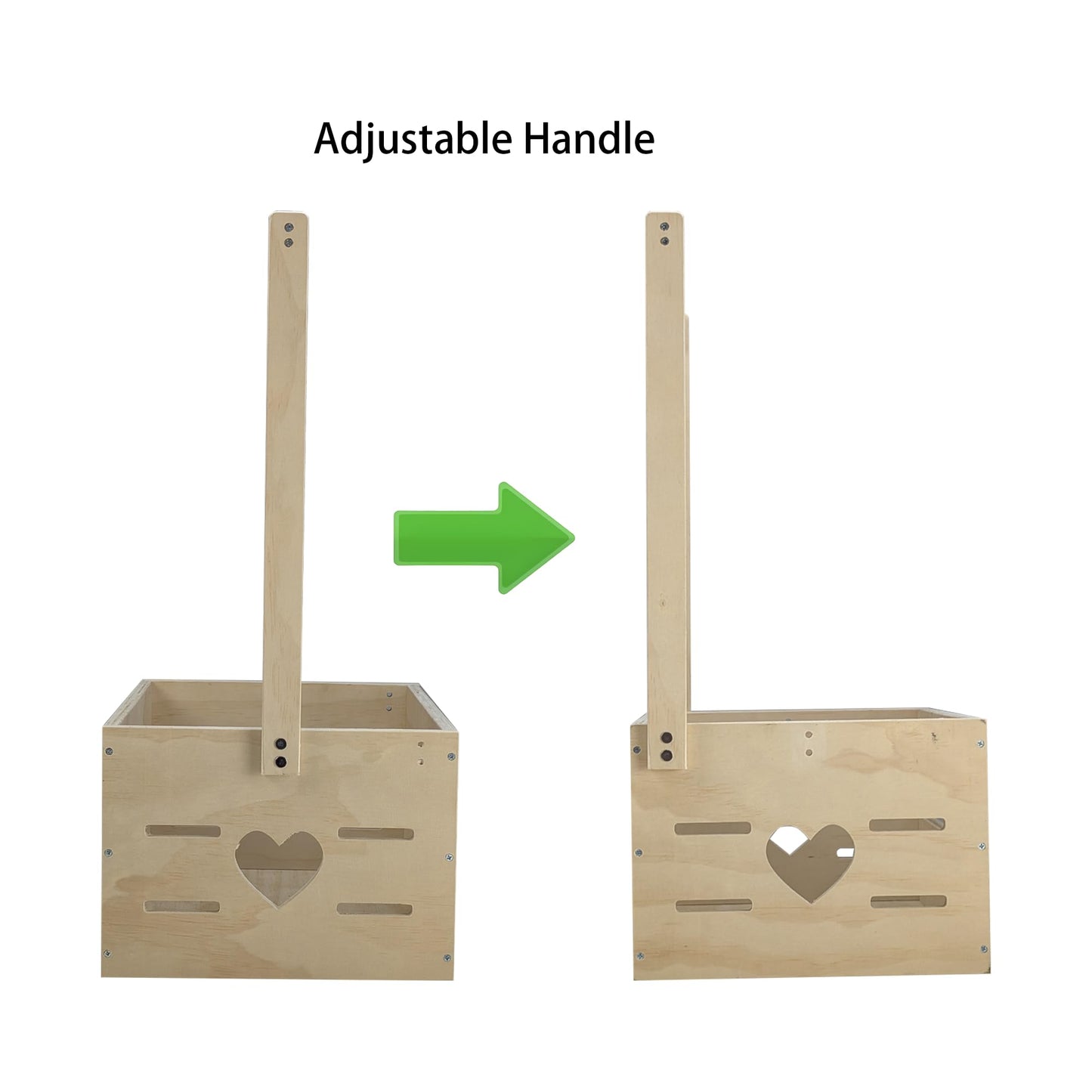 ARTAWEIN Wooden Baby Shower Crate Closet Clothes Hangers Dividers Large Gift Basket Boys Girls Wood Box Storage Display Handles Ivy Garland Welcome Gifts New Parents