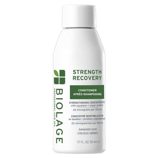 Biolage Strength Recovery Conditioner - Moisturizes & Strengthens Damaged Hair, Softness & Shine, Olive Squalane & Vegan Proteins, Paraben-Free, Vegan, 1.7 Fl Oz