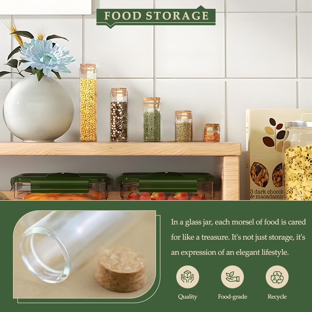 15-Pack 1.01 oz (30 ml) Glass Bottles & Test Tubes with Cork Stoppers – for Spell Jars, Spice Storage, DIY Favors, Travel Memories, Plant Propagation – Empty Recyclable Containers for Crafts, Kitchen
