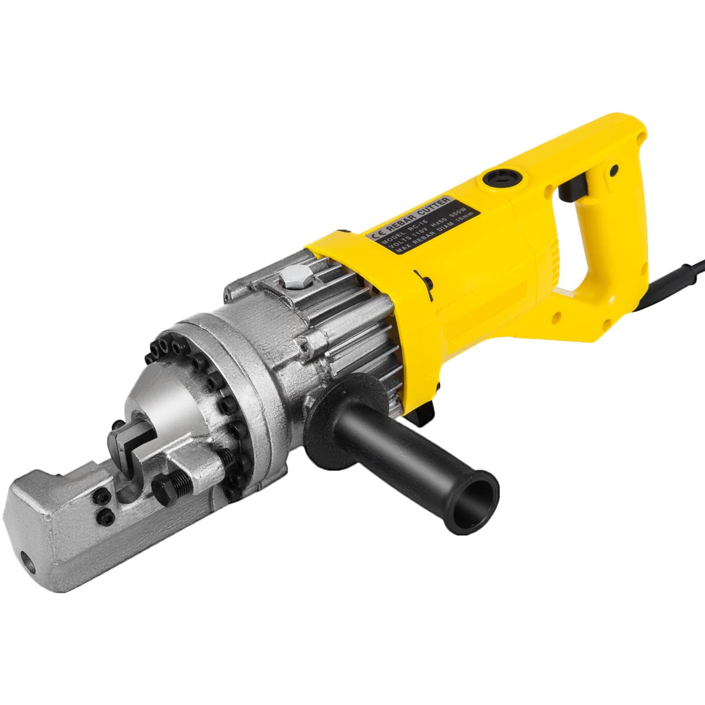 Happybuy Electric Hydraulic Rebar Cutter,900W Portable Electric Rebar Cutter,Cutting up to 5/8 Inch #5 4-16mm Rebar within 3 Seconds,110V,with Easy to Carry Stainless Box(900W RC-16)