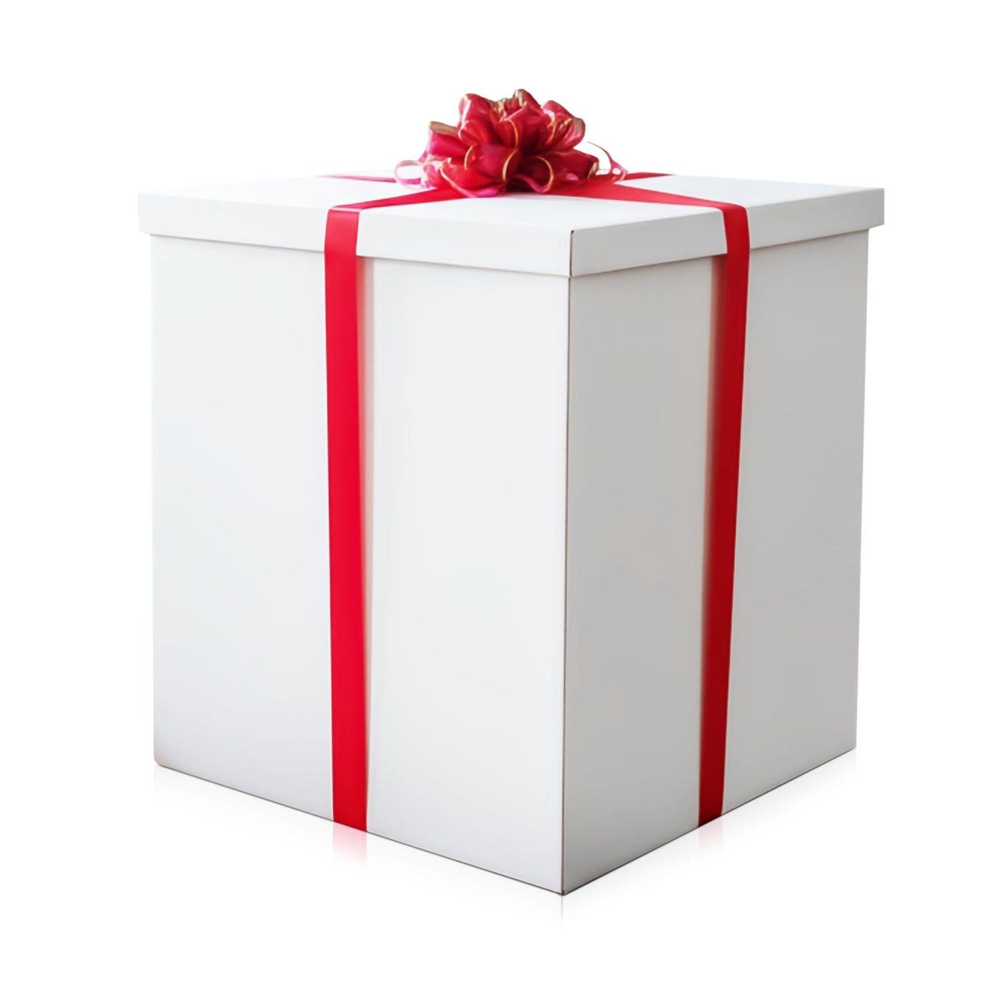 Extra Large Gift Box 28x28x28"—Giant, Jumbo, White Gift Boxes with Lid for Large Gifts, Big Presents for Birthday Surprise, Gender Reveal, Valentine's Day, Chinese New Year and Other Celebrations, Not for Heavy-Duty Storage Use