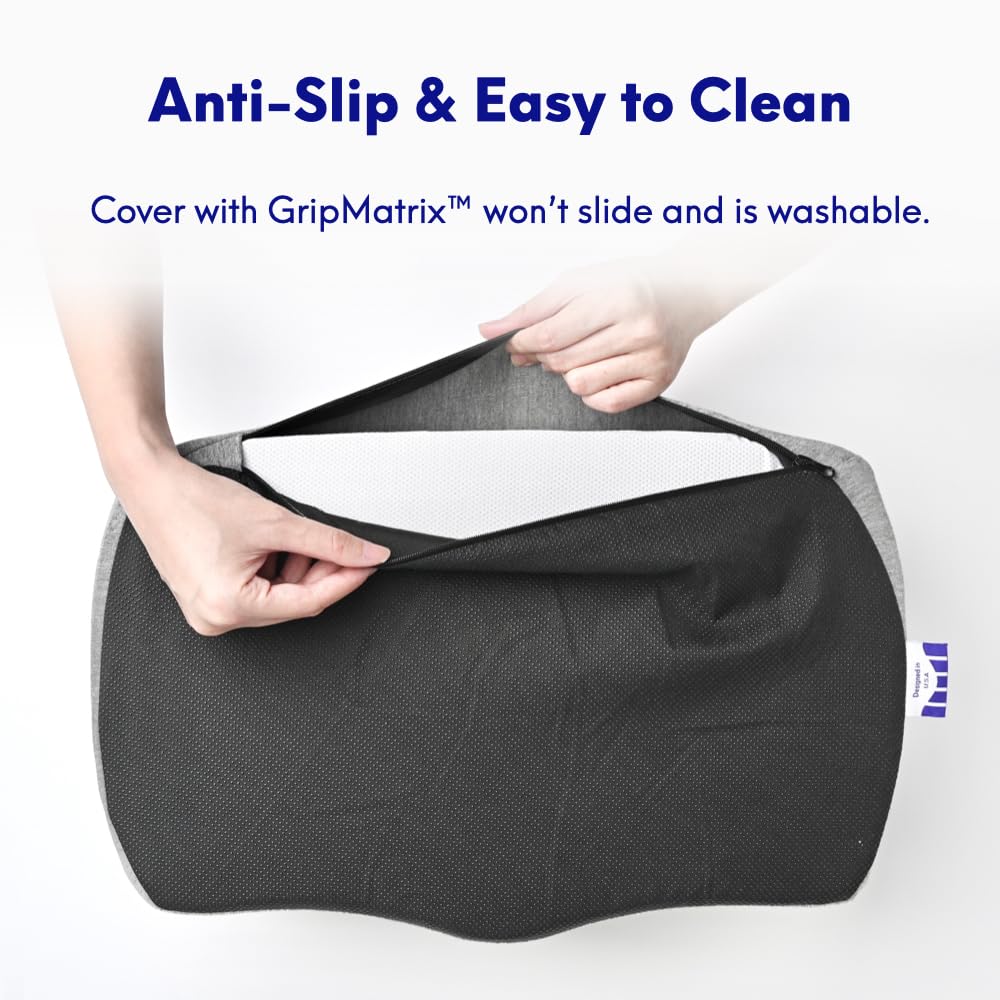 C CUSHION LAB Foot Rest for Under Desk at Work - Adjustable Memory Foam Foot Rest for Office Chair & Gaming Chair - Ergonomic Design for Back & Hip Pain Relief - Wellness Green