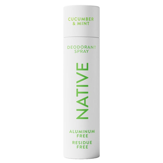 Native Deodorant & Body Spray, Cucumber & Mint, 72-Hour Odor Protection for Underarms & Body, Aluminum Free, Quick Drying, 3.5 oz