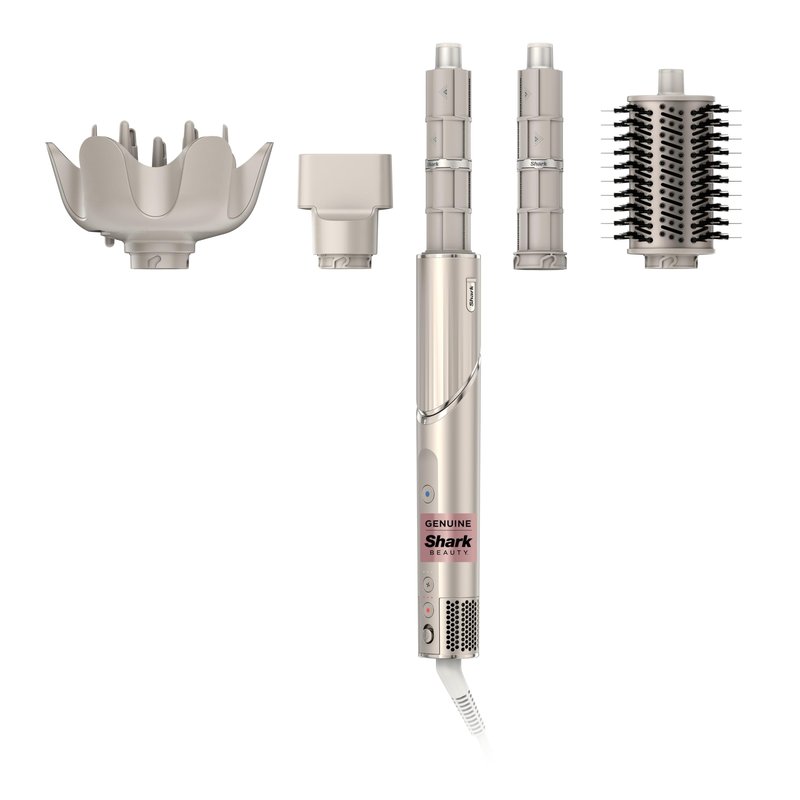 Shark FlexStyle Air Styling & Drying System, Powerful Hair Dryer Brush & Multi-Styler with Auto-Wrap Curlers, Paddle Brush, Oval Brush, Concentrator Attachment